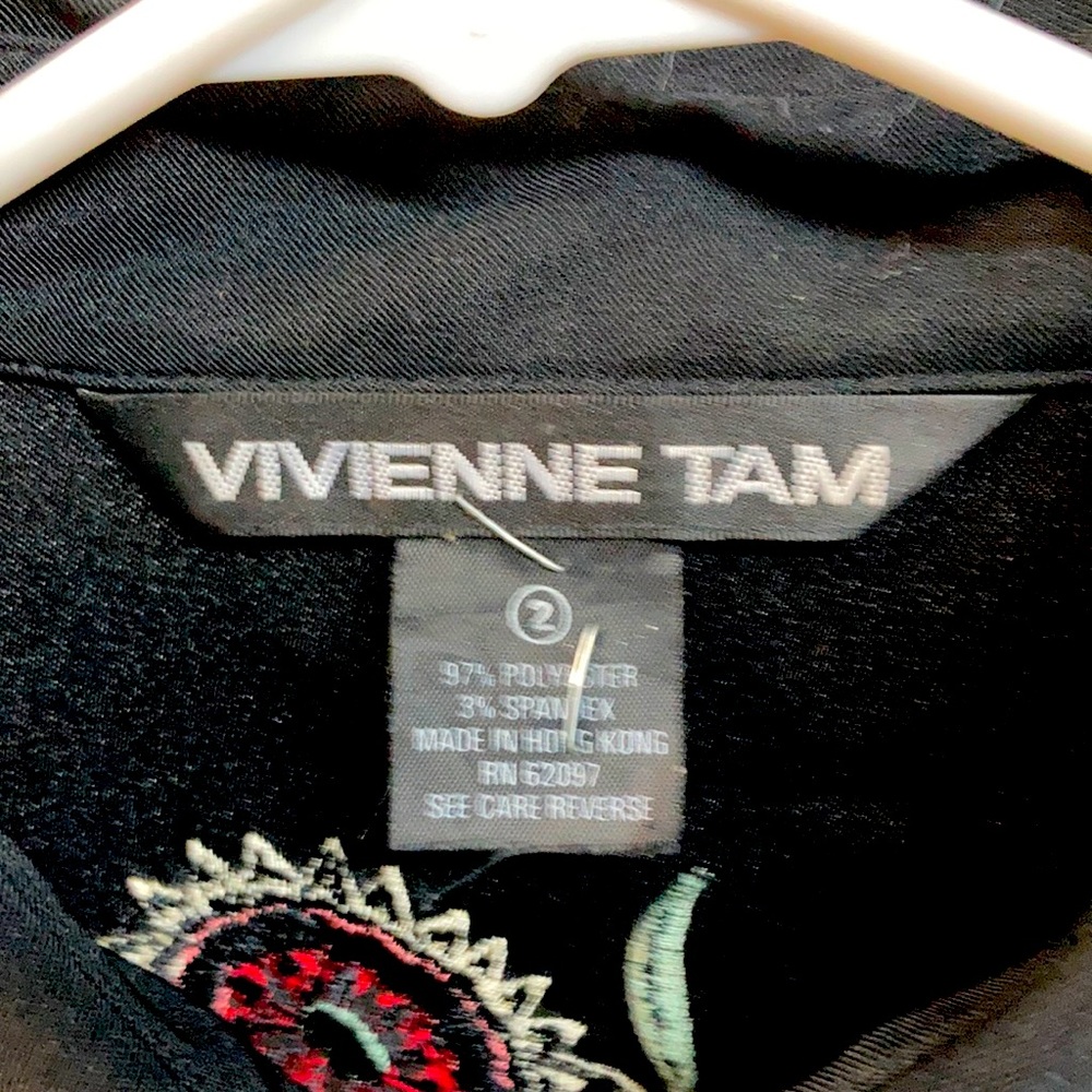 Vivienne Tam silk embroidered shirt